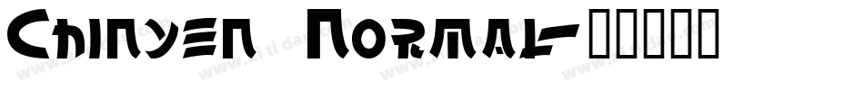 Chinyen  Normal字体转换
